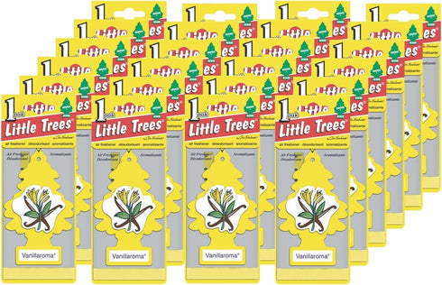 LITTLE TREES Car Air Freshener | Hanging Paper Tree for Home or Car | Vanillaroma | 24 Pack...