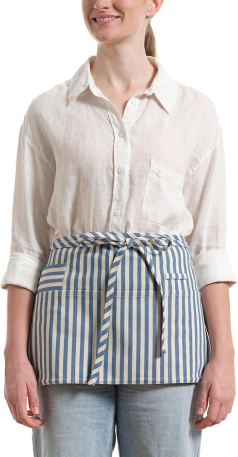 MEEMA Waist Apron with 3 Pockets | Waitress Apron | Waitress Apron with Pockets | Half Aprons With Pockets | Server Aprons Women...
