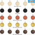 25Pcs Round Wooden Pendant Trays Bezel,5 Colors Blanks Round Wood Cabochon Pendant Trays Bezel Pendant Trays Bezel Pendant Blanks for Crafting DIY...