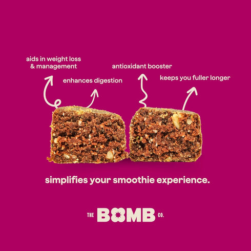 The Bomb Co. Blender Bomb, Get up & Goji, Superfood Smoothie Mix With Goji Berries, Hemp, Flax, Chia Seeds & Amino Acids, Gluten Free, High Fiber,...