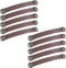 Semetall 10 Pack Leather Drawer Pulls,6.1" Length Cabinet Handles Pulls for Furniture Door Cupboard Dresser Handles 5" Hole Center,Brown...