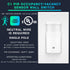 Motion Sensor Light Switch, Neutral Wire Required, Single Pole Only (Not 3-Way), Indoor in-Wall Occupancy Sensor with Wall Plate, Adjustable Timer...