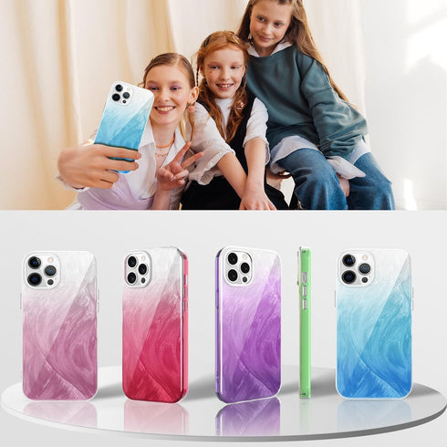 STERKER Compatible for iPhone 12 Pro Max Case, Full Body Rugged Floral Pattern Case with Built-in Touch Sensitive Screen Protector, Soft TPU Bumpe...