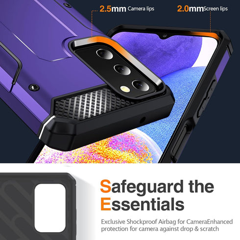 Galaxy A03S Case for Samsung Galaxy A03S Case Military Grade Drop Shockproof with Metal Kickstand Stand Armor Protective Case for Galaxy A03S Phon...