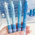 4 Pcs Cute Gel Pens Aesthetic Retractable Pens Blue Soft Grip Pen 0.5mm Black Ink Pen Kawaii Office School Pens Supplies for Girls Boys Women Men ...
