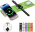 3-in-1 Foldable Magnetic Wireless Charger Keychain, 15W Travel Fast Charger Phone 15/14/13/12 Pro/Max/Plus, Watch, AirPods, Samsung Galaxy/Note, C...
