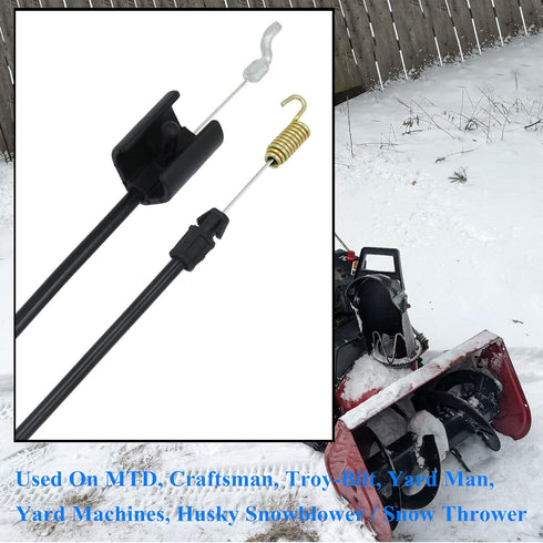 946-04237 Auger Clutch Cable for MTD Craftsman Troy-Bilt Yard Man Yard Machines Husky Snowblower 746-04237 Clutch Cable...