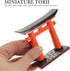STOBOK Japanese Torii Gate Miniature Shrine Fairy Gardens Decor Zen Garden Japan Torii Gate Altar Shelf Bridge Landscape Ornament for Aquarium Fis...