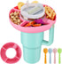 Snack Bowl for Stanley Cup, Silicone Snack Tray 40 oz Tumbler with Handle Reusable Snack Ring Suit for Car Cup Holder, Cinema, Camping, Picnicking...