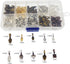 200pcs Mixed 10 Styles Tibetan Silver Bronze Gold Glue on Bail Tag for Jewelry Making Crafting...