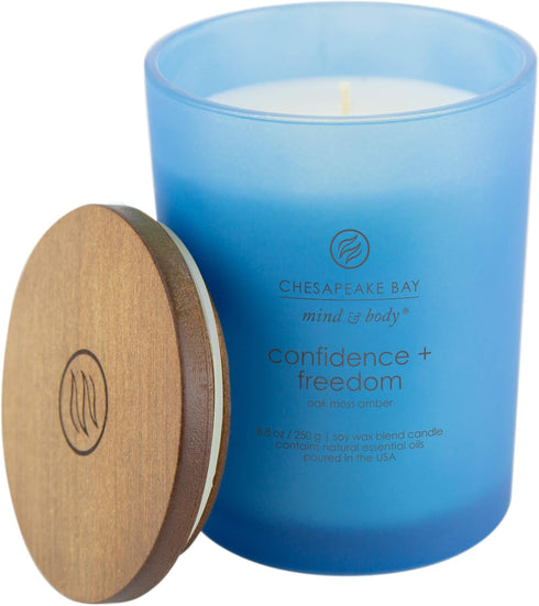 Chesapeake Bay Candle Scented Candle, Confidence + Freedom (Oak Moss Amber), Medium, Home Décor...
