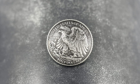 Bezelry 12 Pieces Bald Eagle Coin Style Metal Shank Buttons. 21mm (13/16 inch) (Gray Silver)...
