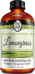 Oil of Youth Essential Oils 8oz - Lemongrass Essential Oil - 8 Fluid Ounces - Lemongrass Oil - Aromatherapy Oils - Lemongrass Essential Oil for Di...