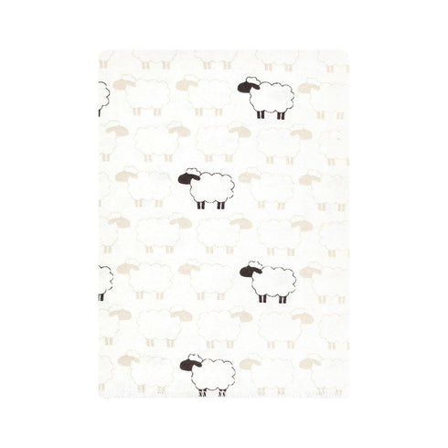 Hudson Baby Unisex Baby Flannel Burp Cloth 12pk, Taupe Sheep, One Size...
