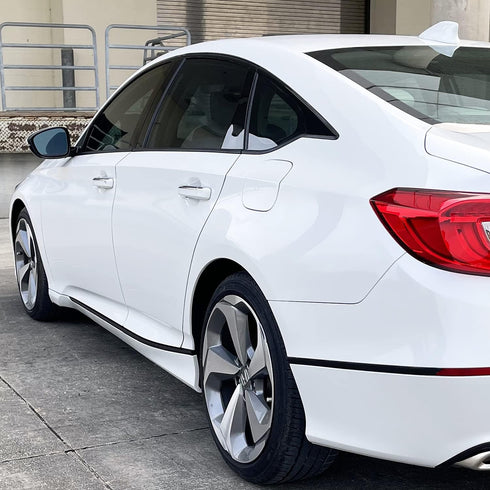 SlickMod Chrome Delete Blackout Vinyl Overlay for 2018-2022 Honda Accord Sedan Window Trim (Gloss Black)...