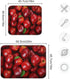 Fruit Red Apples Dish Drying Mat, 18x24inch Soft Foldable Absorbent Dishes Drainer/Rack Pad for Kitchen Countertop...