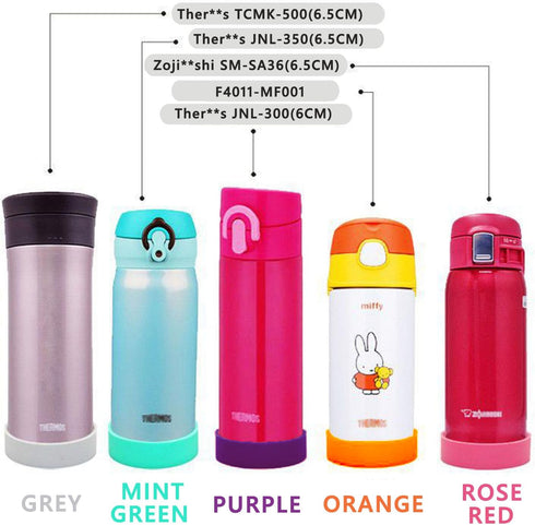 20PCS 65mm Protective Cup Mat Silicone Sleeve Heat-Resistant Water Bottle Holder Insulation Mat Non-Slip Cup Mug Coaster...