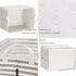 Sea Team Collapsible Canvas Fabric Storage Basket with Handles, Rectangle Waterproof Storage Bin, Box, Cube, Foldable Shelf Basket, Closet Organiz...