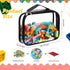 Sanwuta 3 Packs Toy Storage Bags with Zipper, Clear PVC Organizing Bags, Waterproof Toy Bags for Board Games, Building Blocks, Toys and Kids Books...