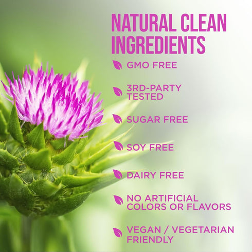 Liver Cleanse Detox & Repair Formula - Herbal Liver Support Supplement with Milk Thistle with Silymarin, Artichoke Extract, Dandelion, Beet, Chico...