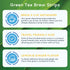CALMOUR Natural Green Tea Extract Strips 10 Pack | Green Tea Bags Alternative Travel Friendly On-The-Go Quick Dissolving Strips | Lemon Ginger Tea...
