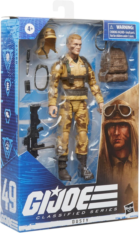 G.I. Joe Classified Series Dusty Action Figure 49 Collectible Premium Toys with Multiple Accessories 6-Inch-Scale with Custom Package Art...