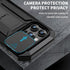 Phone Case for iPhone 15 Pro Max Case with Screen Protector Military Grade Protective Heavy Duty Full Body Cover Metal Bumper Stand Silicone Shock...