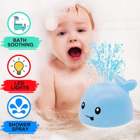 Baby Bath Toys for 6-12-18-24 Months -Toddla Whale Bath Toy Sprinkler Bath Toys for Kids Ages 1-3 2-4 3-5 Bathtub Tub Water Pool Shower Toys for I...