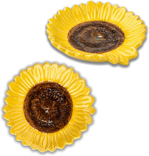 Sunflower Shaped Ceramic Spoon Rest - 2 PCS for Stove Top & Counter...