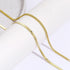 MIDEEO Herringbone Chain Anklet for Women 14K Gold Filled Flat Snake Chain Anklet Dainty Simple Layering Cuban Snake Ankle Bracelet Summer Trendy ...