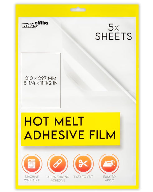 ZEFFFKA Hot Melt Adhesive Film Fabric Repair Iron-On Patch Hemming Decorating Clothing Fix Crafts Labeling Durable Washable Easy Application for T...