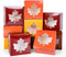 AnyDesign 24Pcs Fall Treat Boxes 4 Colors Cardboard Box with Maple Leaf Shape Window Autumn Thanksgiving Paper Gift Container for Cookie Goodie Ca...