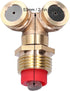 Zerodis Brass Misting Nozzles, 3Pcs Spray Nozzles with Filter Garden Irrigation Mist Nozzle Sprinkler for Landscaping Outdoor Cooling System...