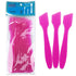 Pana (10 Pieces) 7.35" Pink Large Flexible Mixing Spatula Reusable Cosmetic Skin Care Facial Cream Mask Spatula for Mixing and Sampling...