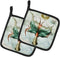 Caroline's Treasures SB3039PTHD Beach Mermaid Tail Pair of Pot Holders Kitchen Heat Resistant Pot Holders Sets Oven Hot Pads for Cooking Baking BB...
