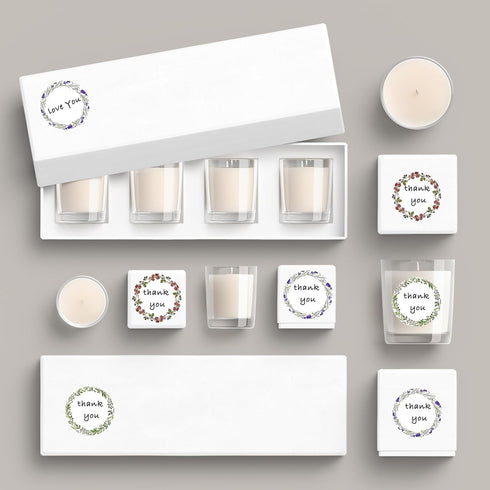Canning Labels for Jars and Lids, 2"Round Labels for Jars, Food Containers, Bottle, Candle, Spice Jar (500 pcs, White)...