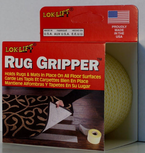 Lok Lift Rug Gripper Slip-Resistant Rug Tape for Rugs and Mats, 2.5-Inches by 25-Feet...