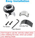 Hypersonic Large Steering Wheel Knob Spinners, Universal Vehicle Steering Wheel Spinners Ball Suicide Knob for Car, Trucks, Tractors, Boat...