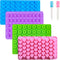 Gummy Bear Candy Molds Silicone, Gummy Molds with 2 Droppers, Non-Stick Silicone Candy Molds Including Mini Dinosaur, Bear Shape, Hearts and Mini ...