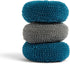 Full Circle Clean Ocean Netted Scrubbers - Set of 3 Dish Scrubbers. Non-Stick Safe. Quick Drying. Odor Resistant. Made out of 100% Recycled Fishin...