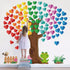 Classroom Tree Bulletin Board Decorations, Hearts Bulletin Board Tree Cutouts Set, Welcome Classroom Bulletin Tree Wall Decors for Nursery Element...