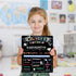 GOTIDEAL First & Last Day of School Board, 10 x 12 Inch Double Sided Back to School Sign for Kids Boys Girls with 5 Chalk Markers, 1st Day of Kind...