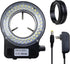 Light Microscope LED Ring Illuminator, Adjustable 64 LEDs Ring Light for Industry Monocular Binocular Trinocular Lab Stereo Microscope & Camera...