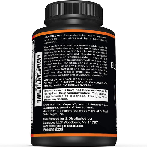 Premium Blood Sugar Support Supplement–Supports Healthy Blood Sugar Levels Already Within Normal Range – Includes Bitter Melon Extract, Vanadium, ...