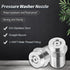 MroMax Pressure Washer Nozzle, 1/4NPT Thread 304 Stainless Steel Spray Tip, 2Pcs (0 Degree, 1.2mm Orifice Diameter) Silver Tone...