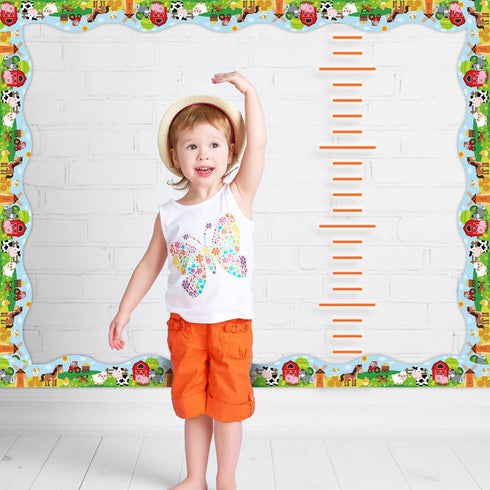 50 Feet Farm Animal Bulletin Board Borders Classroom Borders Chalkboard Whiteboard Trim Back to School Decorations for Teacher Student Blackboard ...