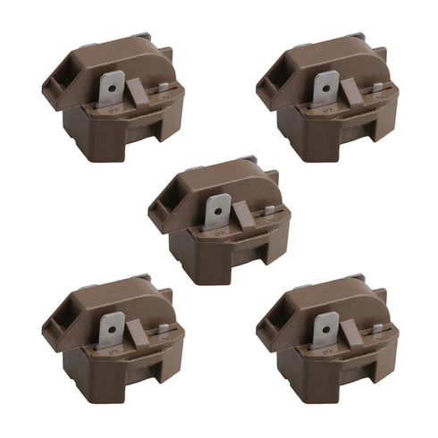 BQLZR 2262185 Refrigerator Freezer Compressor PTC Start Relay Replaces 10097202 WR7X194 5303007173 IC102 66858-1 66857-2 WR7X214 Pack of 5