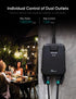 TREATLIFE Outdoor Smart Plug with 2 Individual Control Outlets, IP64 Weather Resistance, Smart Home Outlet Timer Compatible with Alexa, Google Hom...