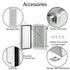 LeMotech Electrical Box, IP67 Waterproof Hinged Clear Cover Stainless Steel Latch Junction box, ABS Plastic Electrical Enclosure with Mounting Pla...