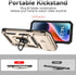 Hitaoyou Compatible with iPhone 15 Pro Case, iPhone 15 Pro Case with Camera Cover & Kickstand Military Grade Shockproof Heavy Duty Protective with...